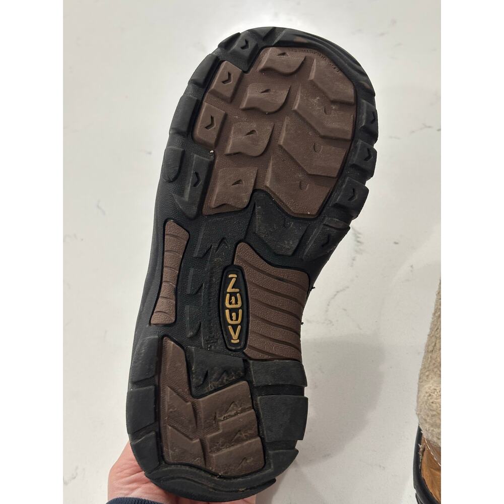 KEEN size 5Y Kootenay waterproof winter boots tan leather gorpcore outdoors - Picture 7 of 9